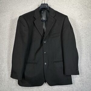 John Alexander Sport Cost Blazer Sport Coat‎ 42R Camel Hair Black Double Vented